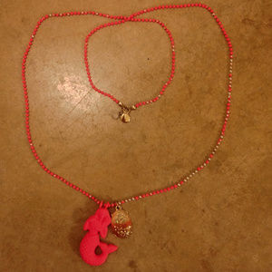 J.CREW Pink Mermaid Necklace